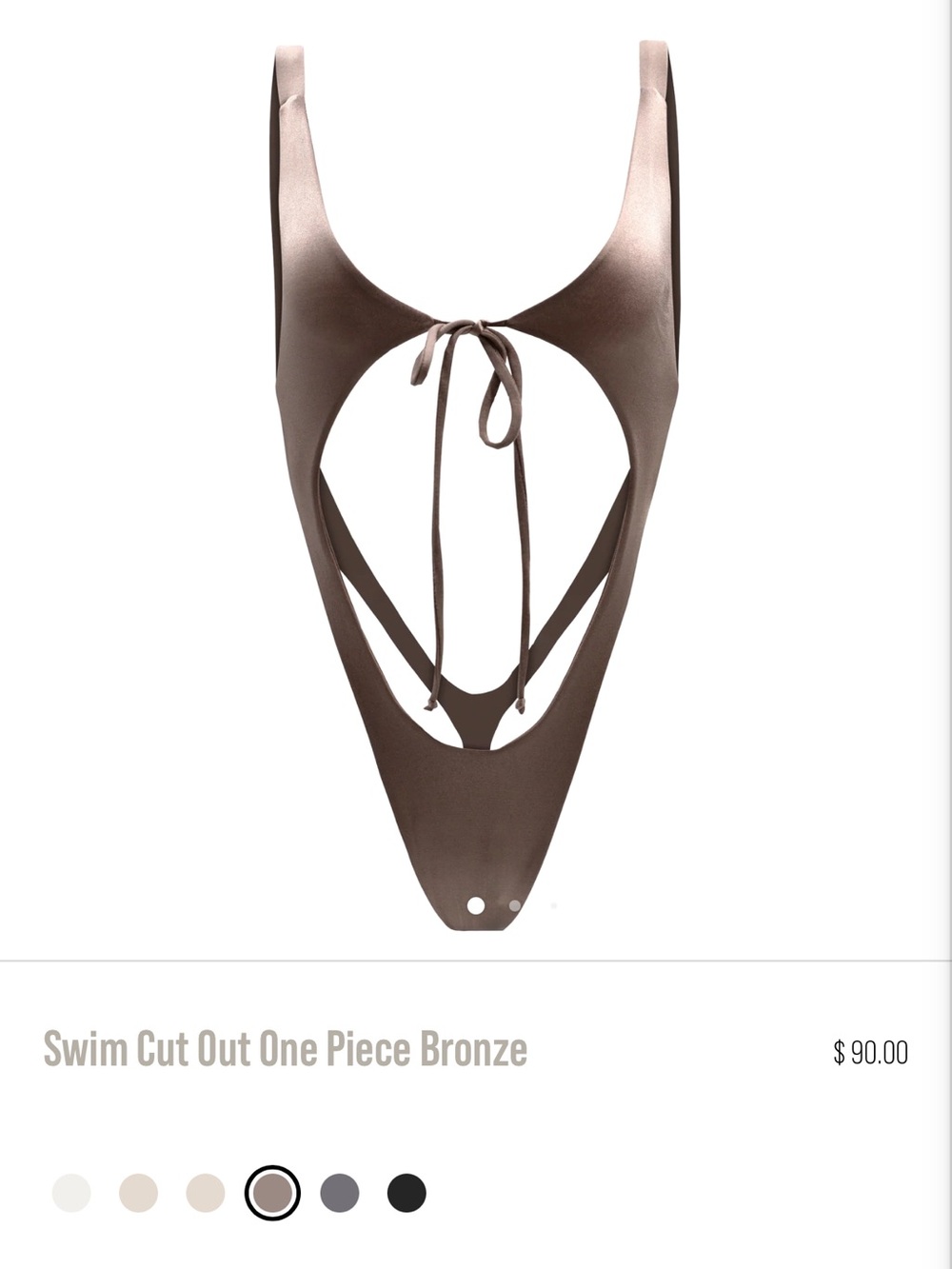 Swim Cut Out One Piece Bronze